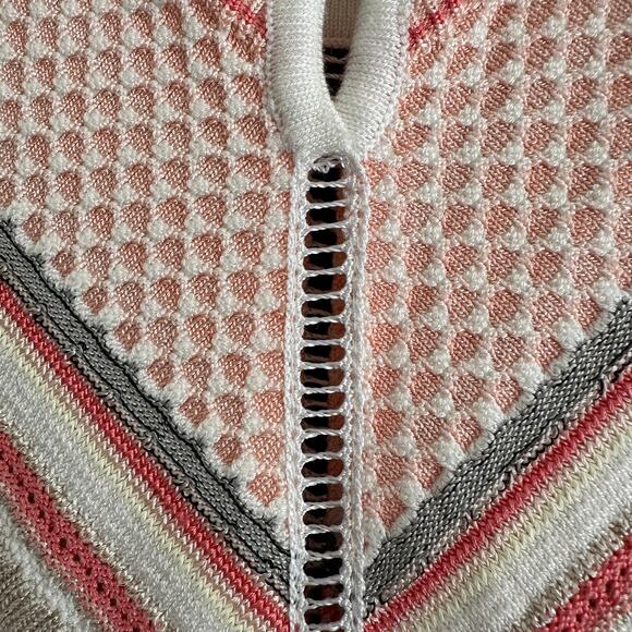 WHITE HOUSE BLACK MARKET Multi Color Mixed Patterns Halter Style Sweater | Small - Picture 6 of 8